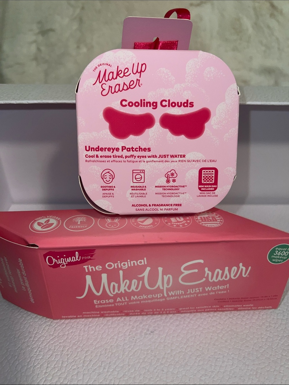 MakeUp Eraser Cooling Clouds Undereye Patches and The Original Makeup Eraser